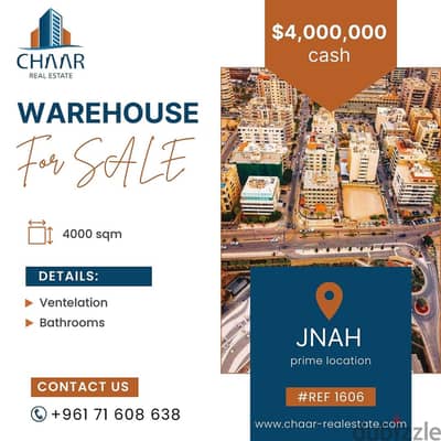 R1606 Immense Warehouse for Sale in Bir Hasan