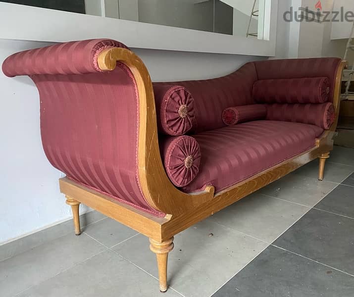 sofa كنباية خشب سنديان 1