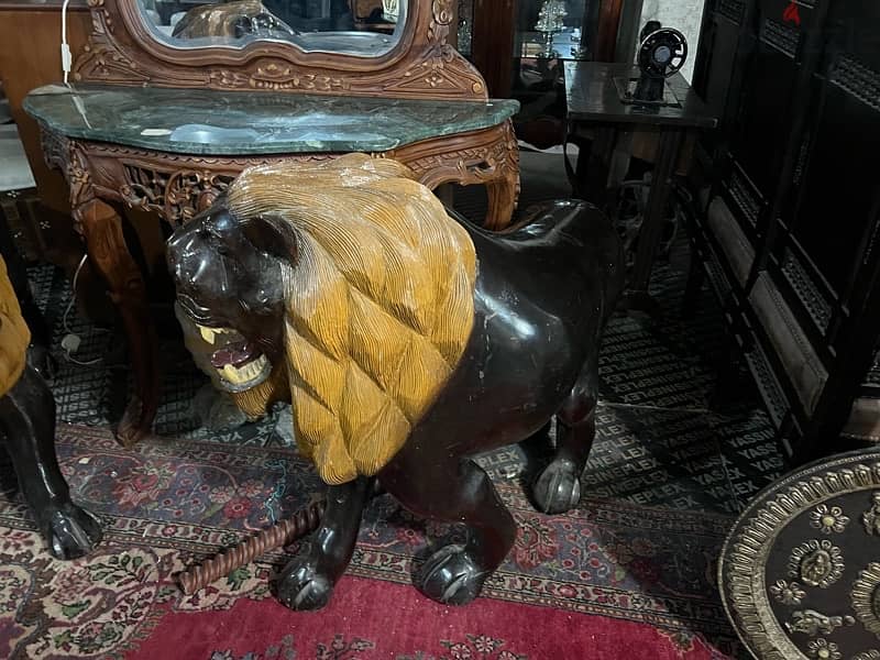 solid wood lion 6