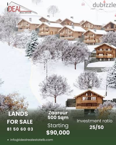 Lands for sale in Zaarour REF#KZ348