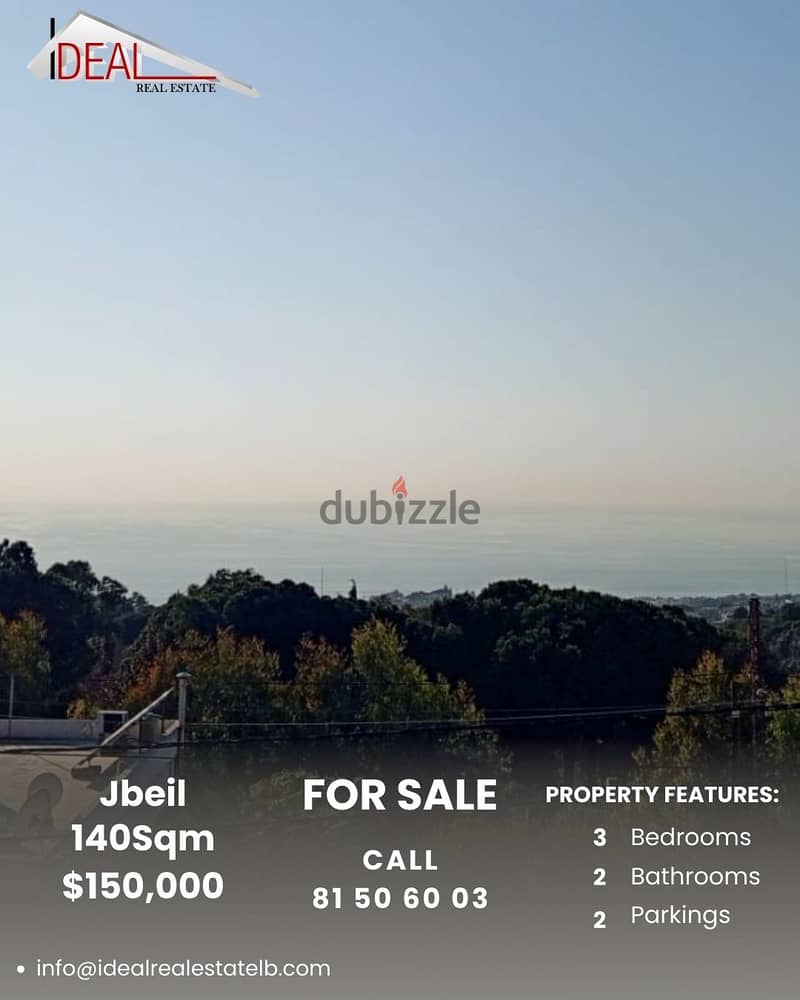 140 sqm Apartment for sale in Jbeil REF#JH17372 0