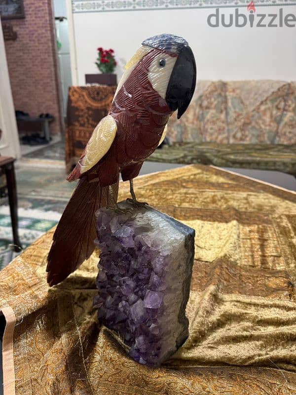 natural stone parrot decoration 2