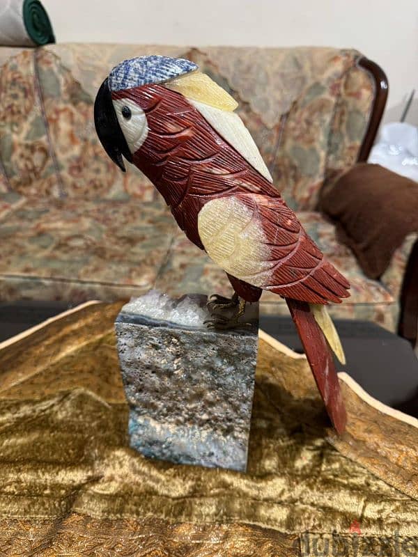 natural stone parrot decoration 4