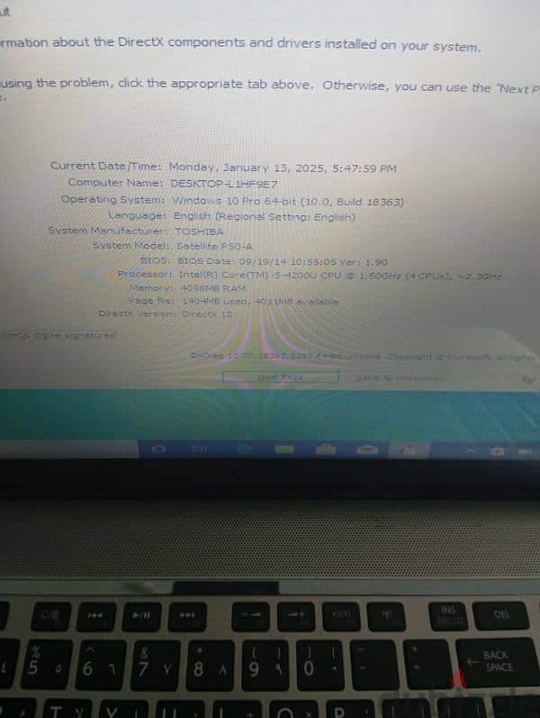 laptop toshiba tech screen 5