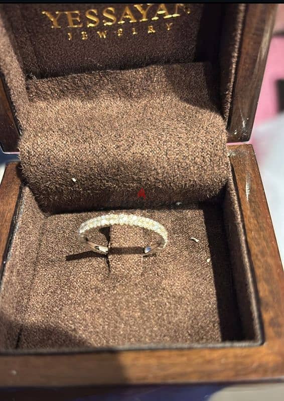 Rare Find! Wedding two Diamond Ring & Alliance 0