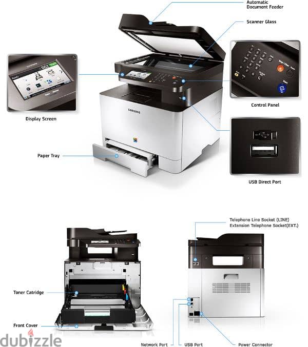 Samsung color laser printer CLP_415N 5