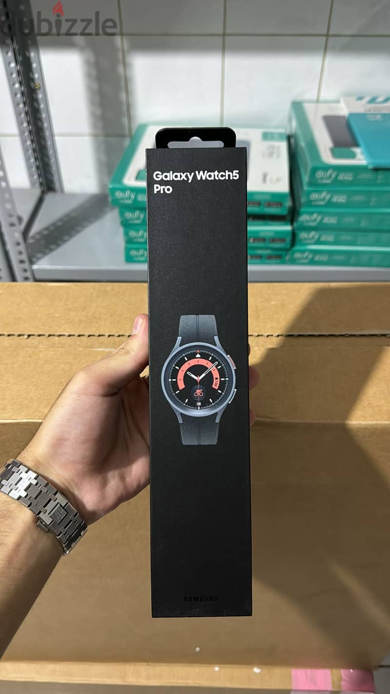 Samsung galaxy watch 5 pro 45mm r920 black titanium original & new pri 0