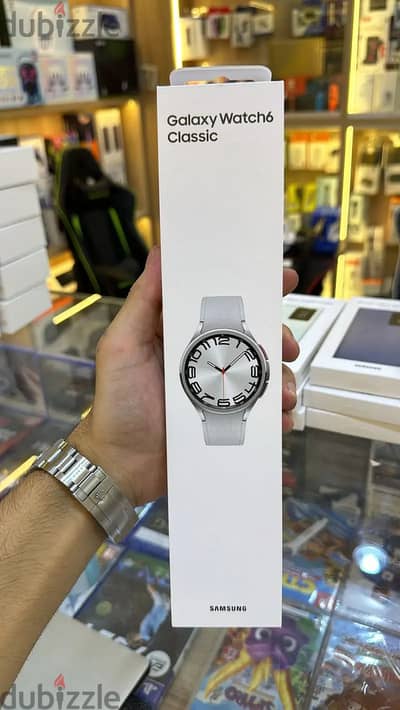 Samsung galaxy watch 6 classic 47mm r960 silver amazing & best offer