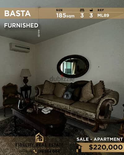 Apartment for sale in Basta ML89 شقة  للبيع في البسطة