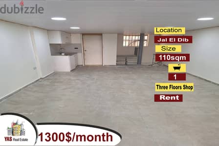 Jal El Dib 110m2 | Rent | Three Floors Shop | Renovated | Catch | MJ