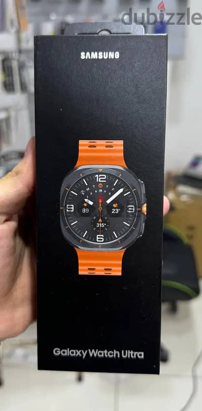 Samsung Galaxy Watch Ultra 47mm Titanium Gray / orange marine band ama