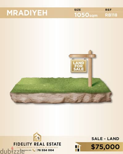 Land for sale in Mradiyeh RB118 أرض للبيع في المرادية