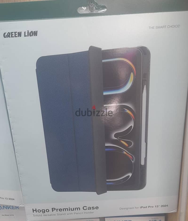 Green lion hogo premium case ipad pro 13 2024 blue original & last off 0