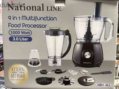 National LINE 9 in 1 Multifunction Food Processor