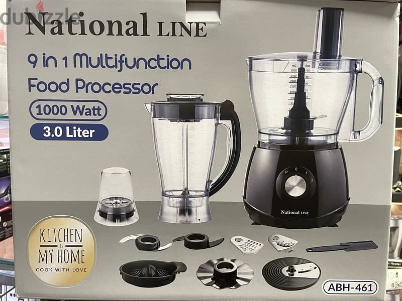 National LINE 9 in 1 Multifunction Food Processor 0