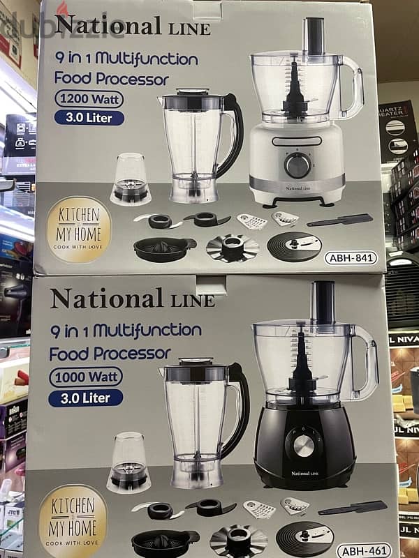 National LINE 9 in 1 Multifunction Food Processor 1