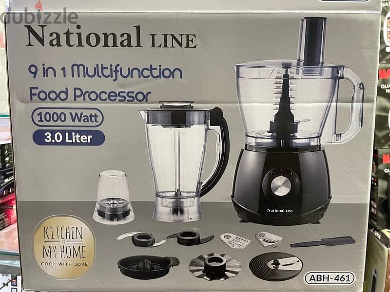 National LINE 9 in 1 Multifunction Food Processor 5