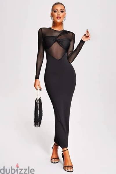 Bershka dupe black dress