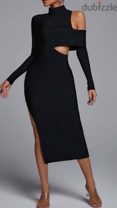 black long sleeve dress