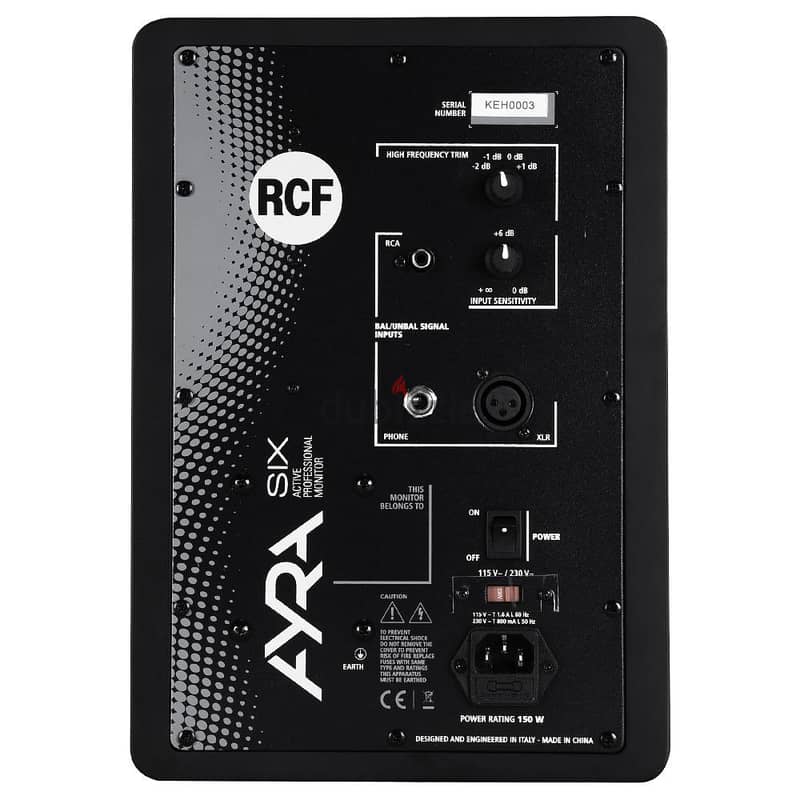 RCF Audio AYRA 6 Active 6-Inch Studio Monitor (pair) + original cables 1