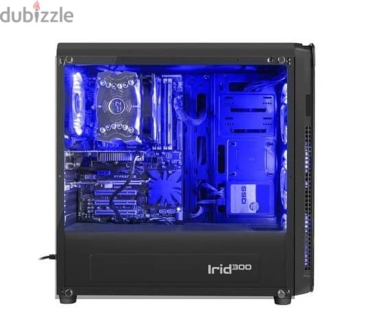 Genesis Irid 300 Core i5-7400 Gtx 1050 Ti Blue Gaming Desktop Computer 1