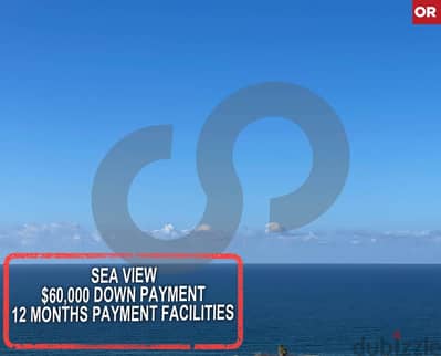 Sea View, $60,000 Down payment, dohet el hoss/دوحة الحص REF#OR116788