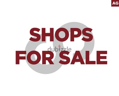 Two new shops for sale in maalaka zahle/زحله REF#AG117234