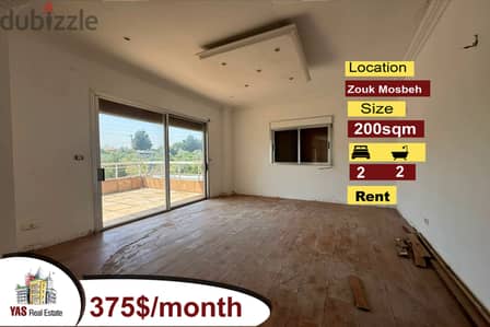 Zouk Mosbeh 200m2 | Rent | Prime Location | Generous dimensions | EL