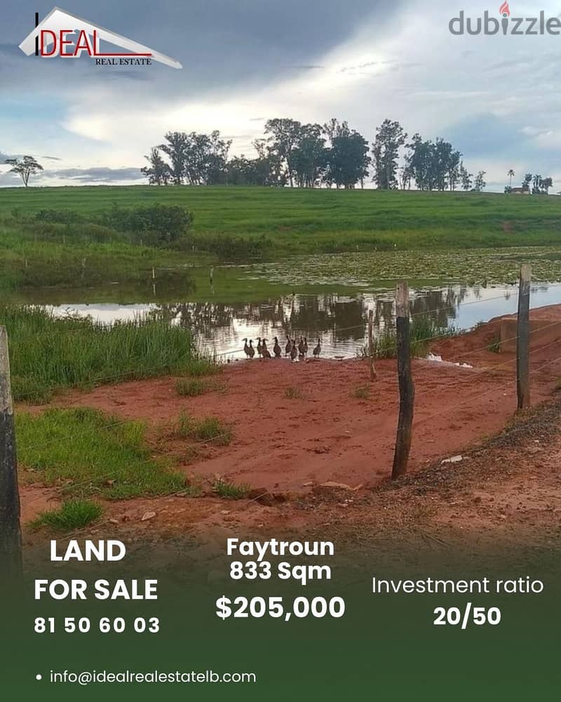 Prime location land For sale in Faytroun  REF#CC2078 0