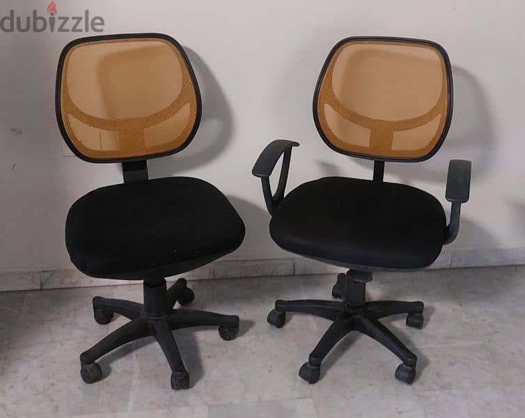 one desk chair plus one for free 1