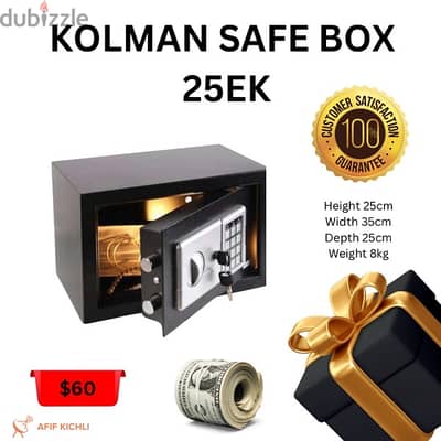 Kolman Safe Box all Sizes خزنة حديدية جميع القياسات