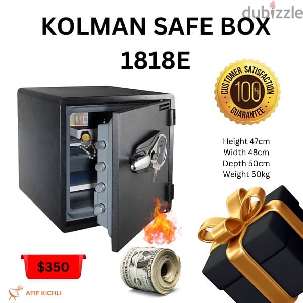 Kolman Safe Box all Sizes خزنة حديدية جميع القياسات 7