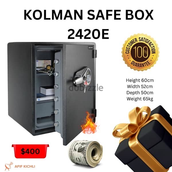 Kolman Safe Box all Sizes خزنة حديدية جميع القياسات 9