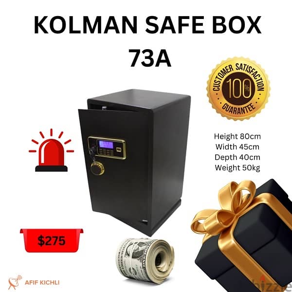 Kolman Safe Box all Sizes خزنة حديدية جميع القياسات 16