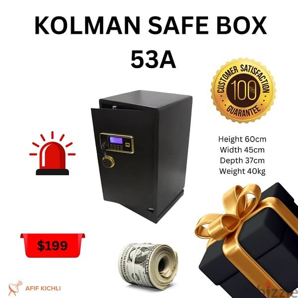 Kolman Safe Box all Sizes خزنة حديدية جميع القياسات 17