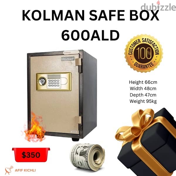 Kolman Safe Box all Sizes خزنة حديد جميع القياسات 4