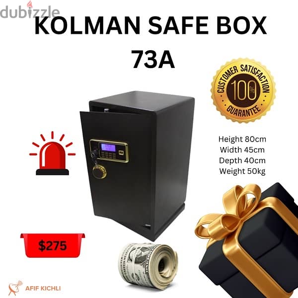 Kolman Safe Box all Sizes خزنة حديد جميع القياسات 13