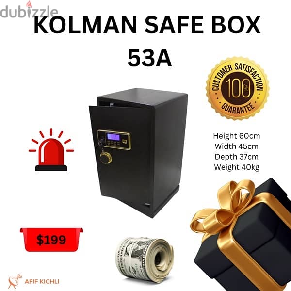 Kolman Safe Box all Sizes خزنة حديد جميع القياسات 15