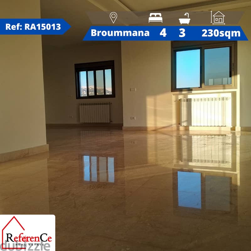 Spacious apartment in broummana شقة واسعة في برمانا 0