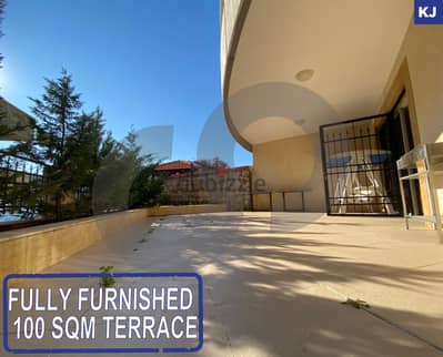 100 SQM TERRACE / FULLY FURNISHED IN BALLOUNEH - REF#KJ01474 !