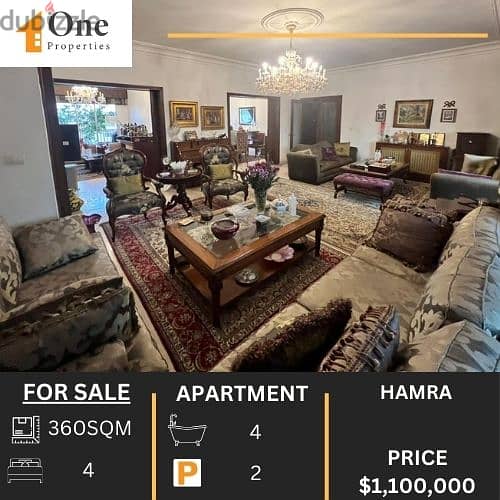 APARTMENT FOR SALE IN HAMRA 0