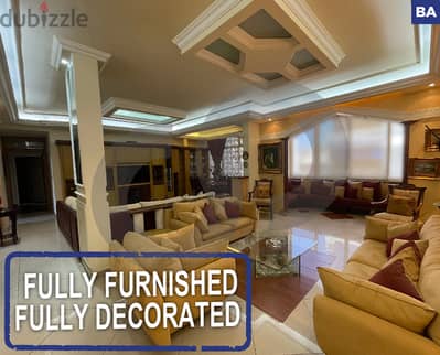 FULLY FURNISHED - FULLY DECORATED -ZALKA/زلقا REF#BA117271