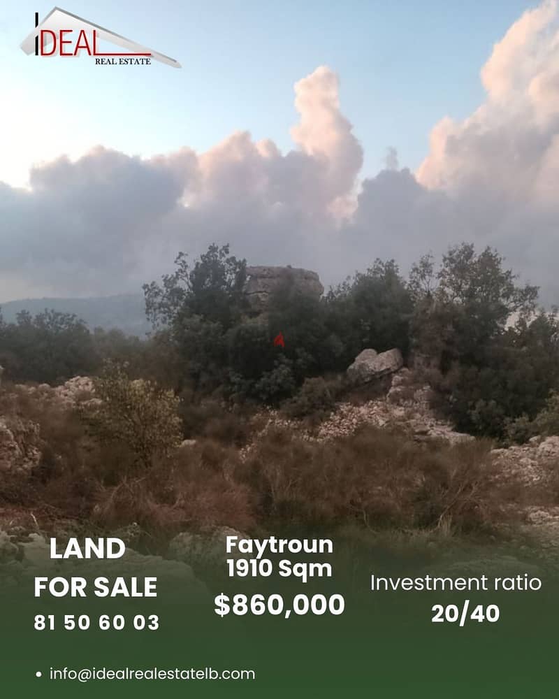 Land in Faytroun for sale REF#CC2075 0