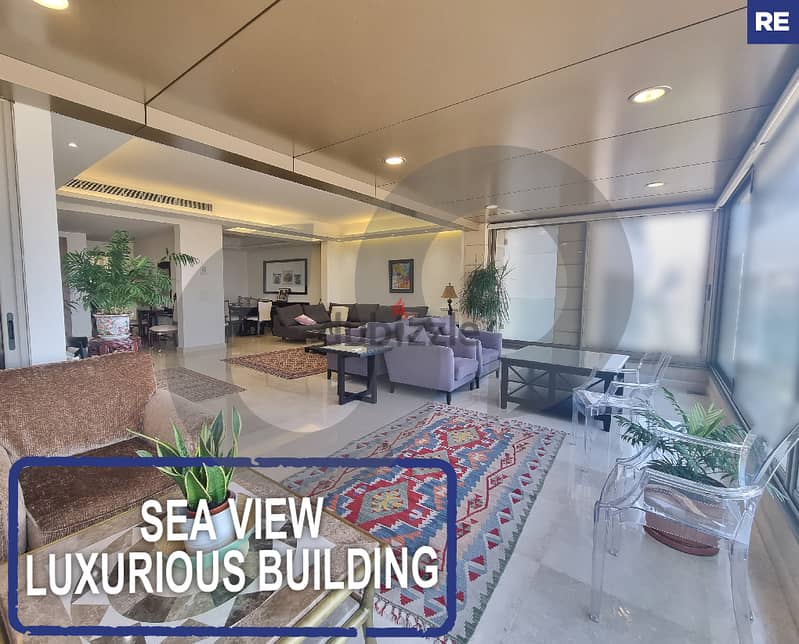 Luxurious Apartment | Sea View | New Building - Achrafieh REF#RE117275 0