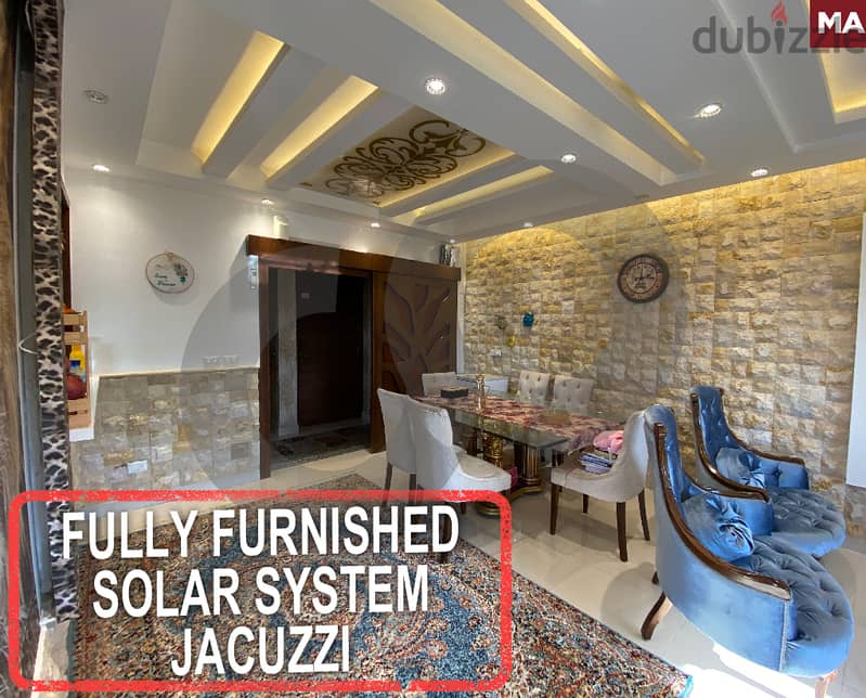 Fully furnished-Solar system-Jacuzzi - Aramoun /عرمون REF#MA117278 0