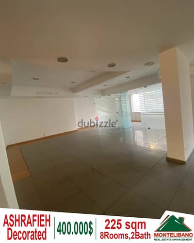 225 sqm office for sale in Achrafieh!!