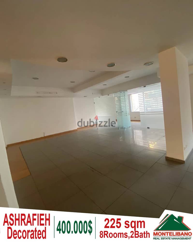 225 sqm office for sale in Achrafieh!! 0