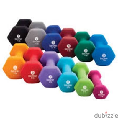 vinyl Dumbbells GEO sport معدات رياضية متنوعة