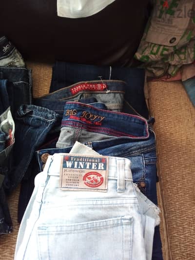 collection of brands jeans