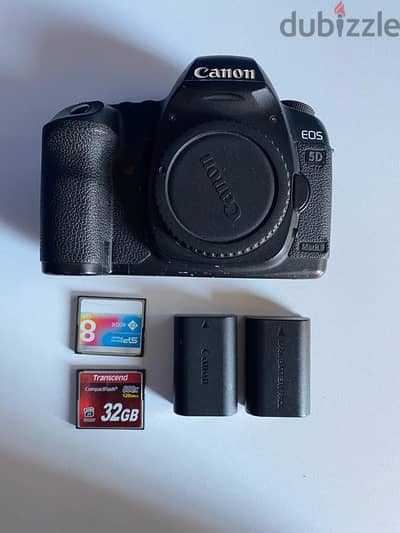 canon 5d ii “body only” with 2 cards and 2 batteries